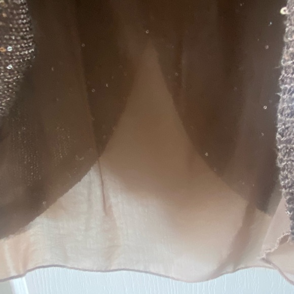 LA CHATEAU - Sparkle Detailed Brown Knit Sweater - Picture 4 of 11